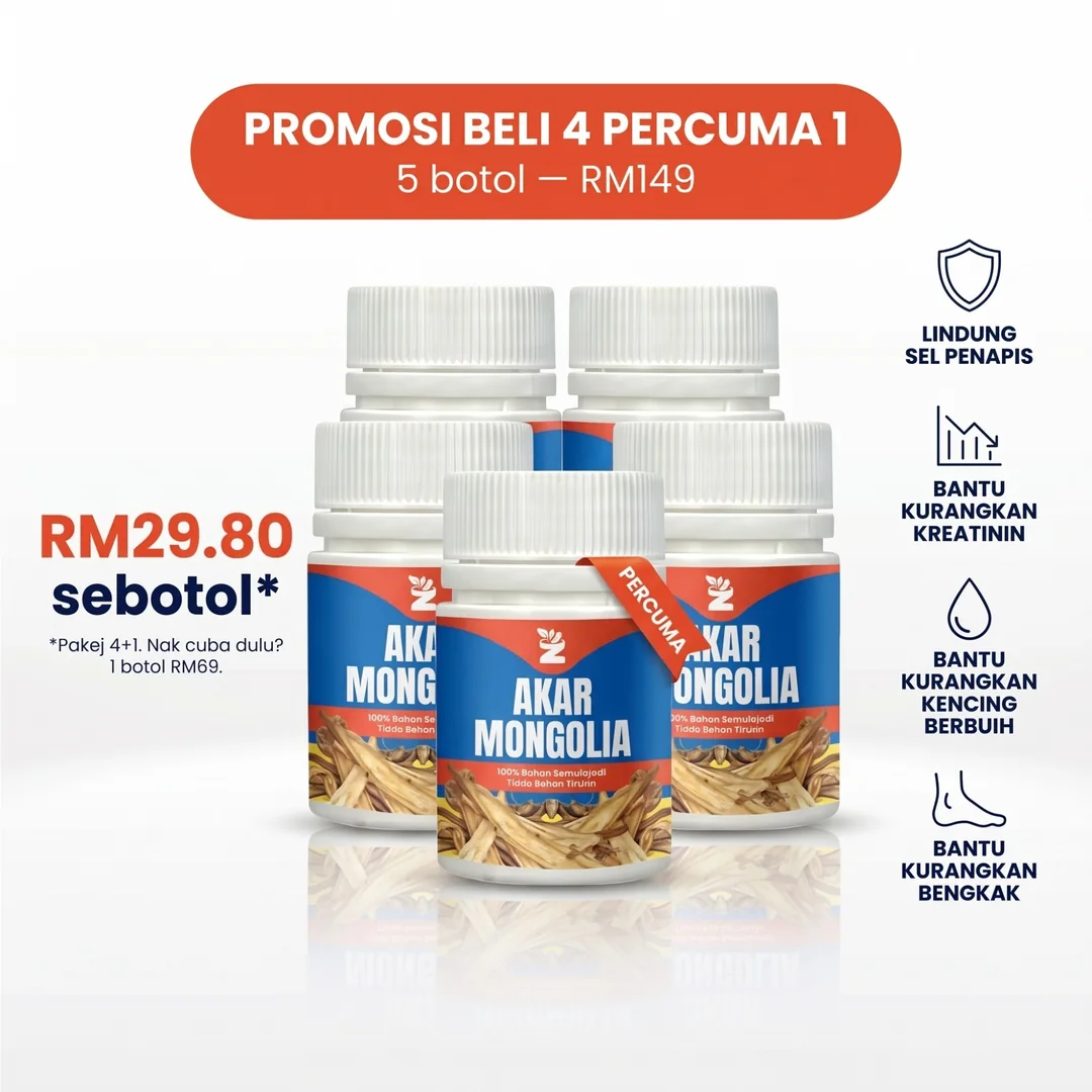 Promosi beli 4 percuma 1, 5 botol RM149